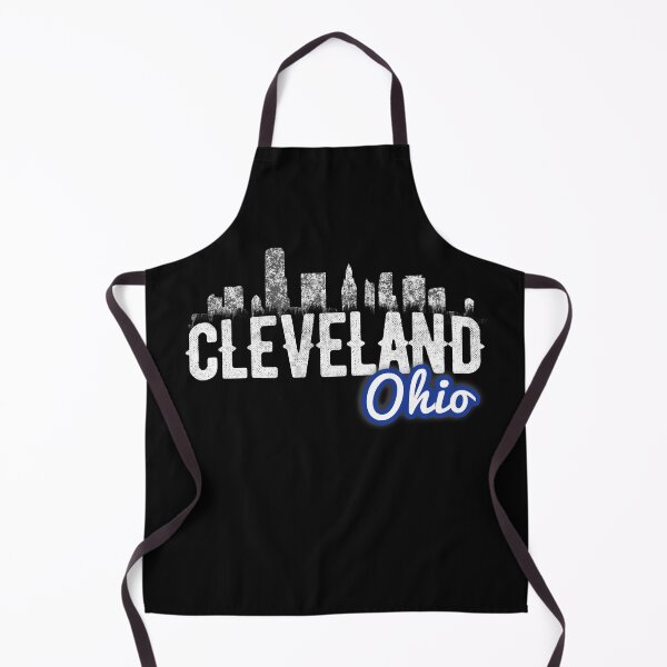 Item preview, Black White Cleveland Ohio Skyline Distressed Vintage Silhouette Cle Oh Cityscape Architecture designed and sold by WillPowerApp.