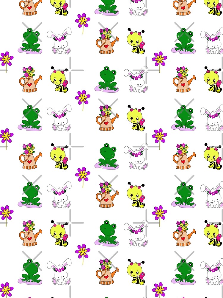 Thumbnail 3 of 3, Scarf, Cute , Fun , Spring Animals and Insects designed and sold by RomeoSketches.