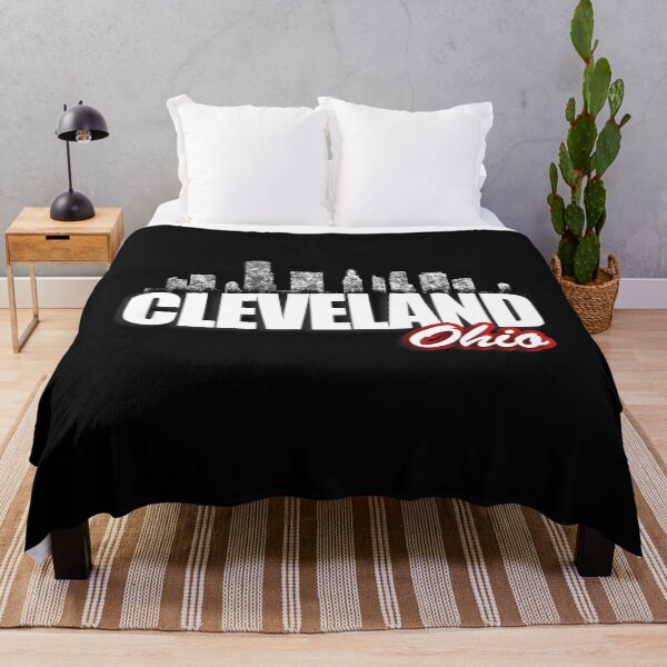 Item preview, Cleveland Ohio Skyline Distressed Vintage Silhouette Cle Oh Cityscape Architecture designed and sold by WillPowerApp.