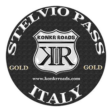 Artwork thumbnail, Konkr Roads Stelvio Pass Italy TourTag Helmet Decal by KonkrRoads