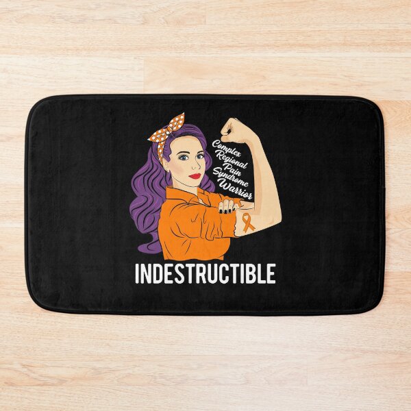 Item preview, Complex Regional Pain Syndrome Warrior Indestructible CRPS designed and sold by ZNOVANNA.