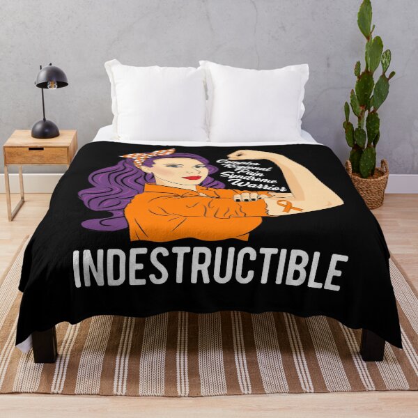 Item preview, Complex Regional Pain Syndrome Warrior Indestructible CRPS designed and sold by ZNOVANNA.
