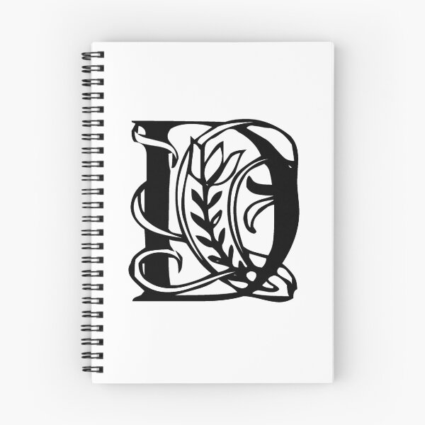 Item preview, Floral letter D designed and sold by DarkArtStudio.