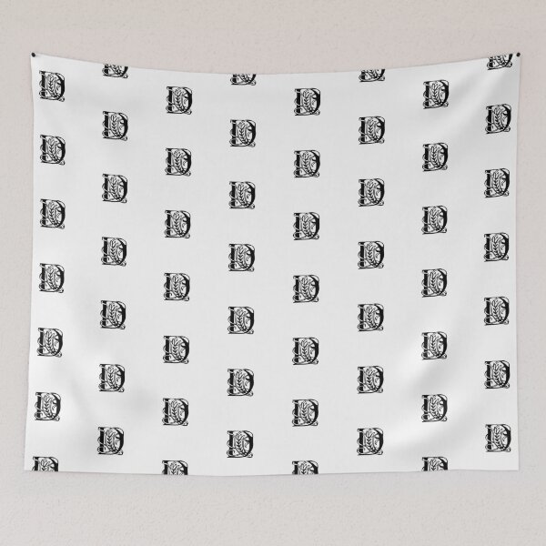Item preview, Floral letter D designed and sold by DarkArtStudio.