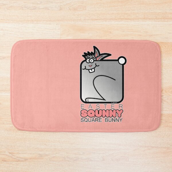 Item preview, Easter Bunny Retro Square Squnny Pink designed and sold by Quooki.
