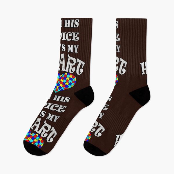 Item preview, Autism Acceptance Awareness Quote: I'm His Voice He's My Heart Autistic  designed and sold by Cute & Sassy Custom Gifting Boutiques.
