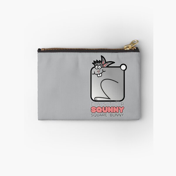 Item preview, Easter Bunny Retro Square Squnny Grey designed and sold by Quooki.