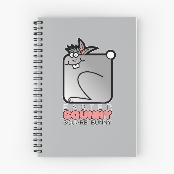 Item preview, Easter Bunny Retro Square Squnny Grey designed and sold by Quooki.