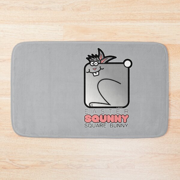 Item preview, Easter Bunny Retro Square Squnny Grey designed and sold by Quooki.