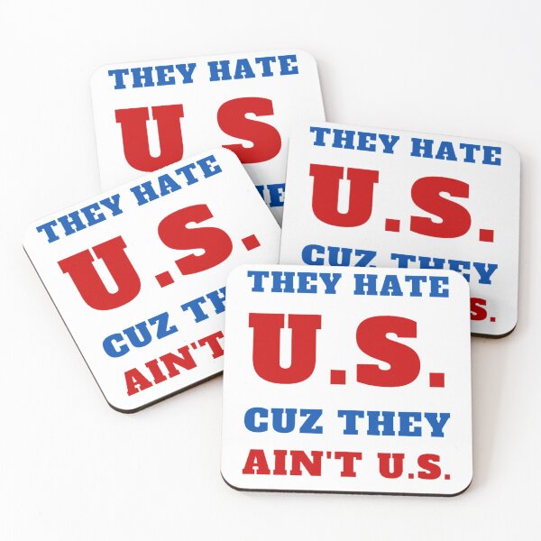 Item preview, they hate us cuz they ain't us designed and sold by Bizarro23.