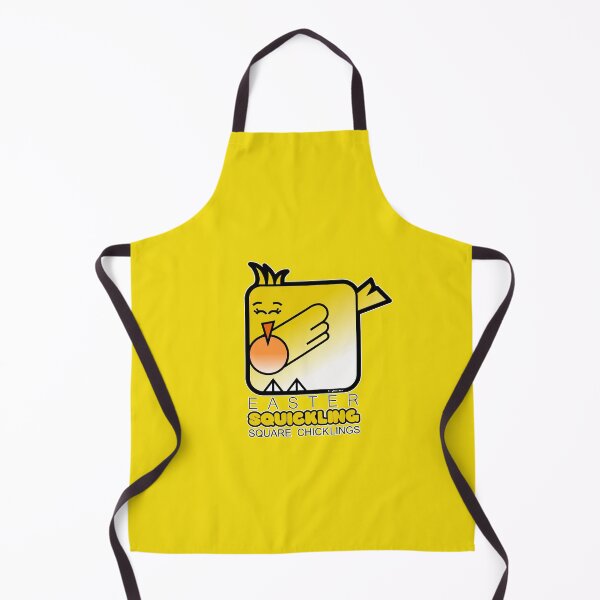 Item preview, Easter Chickling Retro Square Squickling Yellow designed and sold by Quooki.