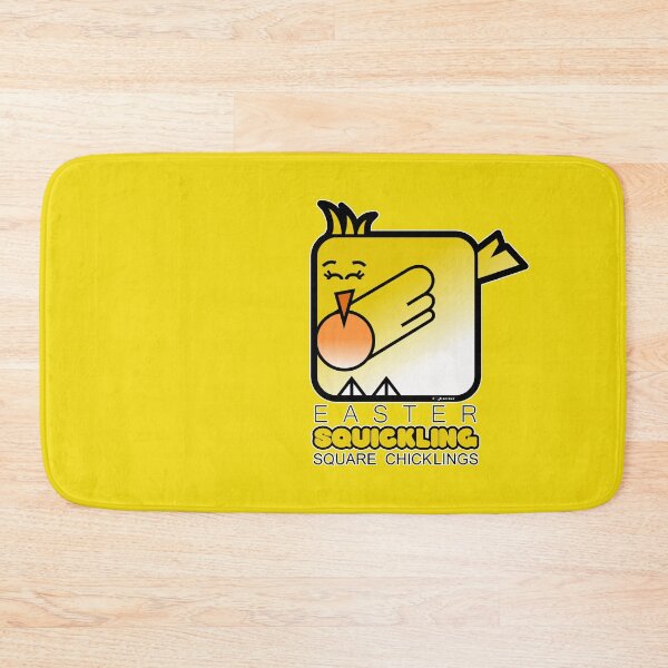 Item preview, Easter Chickling Retro Square Squickling Yellow designed and sold by Quooki.