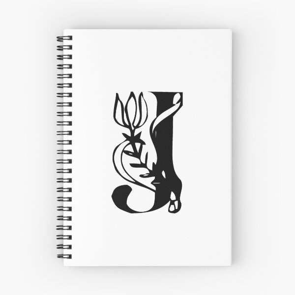 Item preview, Floral letter J designed and sold by DarkArtStudio.