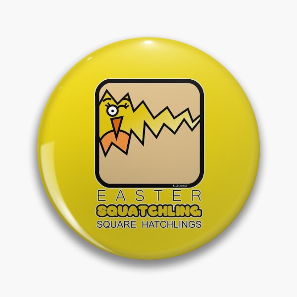 Item preview, Easter Hatchling Retro Square Squatchling Yellow designed and sold by Quooki.