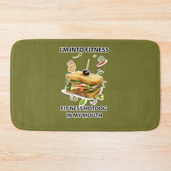 Item preview, i'm into fitness fit'ness hotdog in my mouth designed and sold by hicham4you.