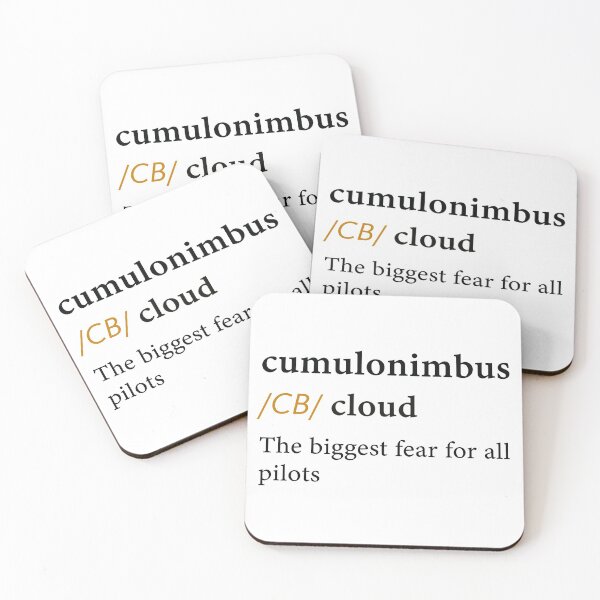 Item preview, Cumulonimbus clouds - aviation lovers - black designed and sold by mikeldabbah.