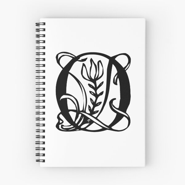 Item preview, Floral letter O designed and sold by DarkArtStudio.