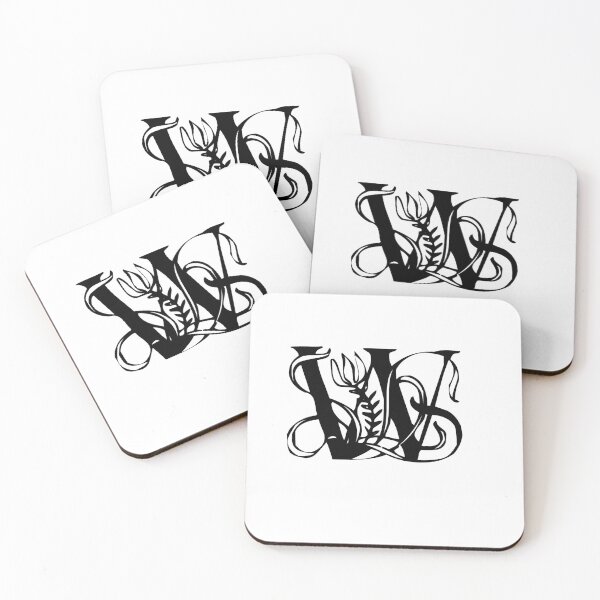 Item preview, Floral letter W designed and sold by DarkArtStudio.