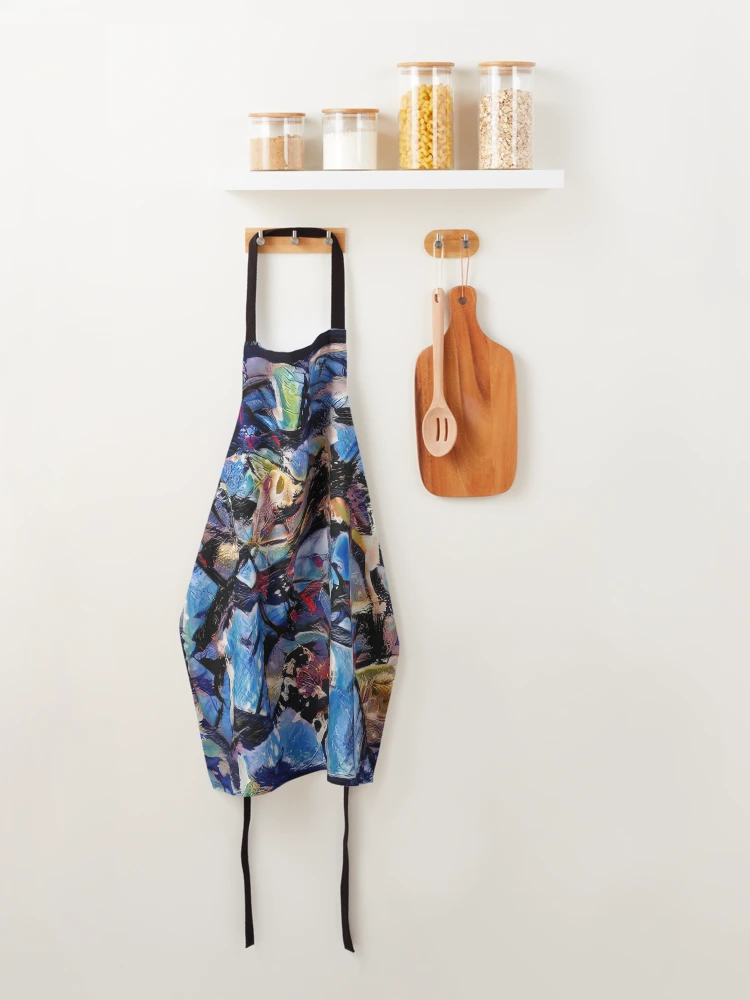 Thumbnail 4 of 6, Apron, Abstract Pattern “Dramatic Model” designed and sold by Vidar17.