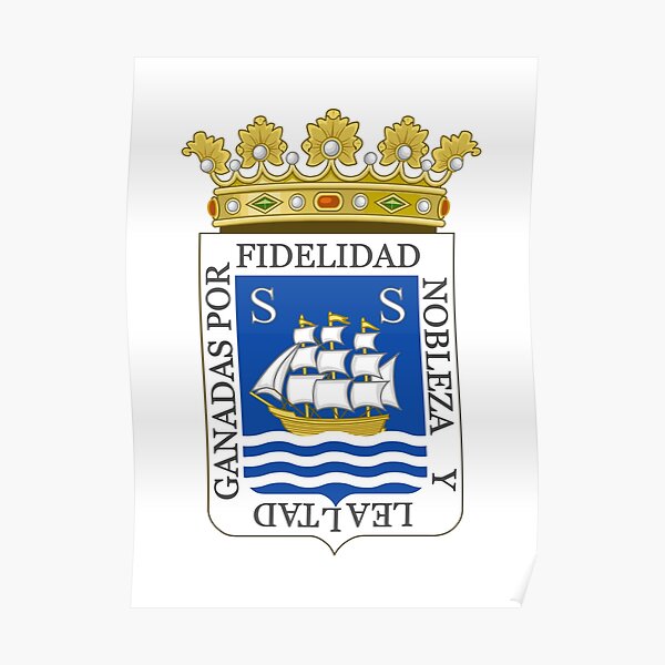 034_1 - DONOSTIA / SAN SEBASTIÁN - ESCUDO DE ARMAS Póster