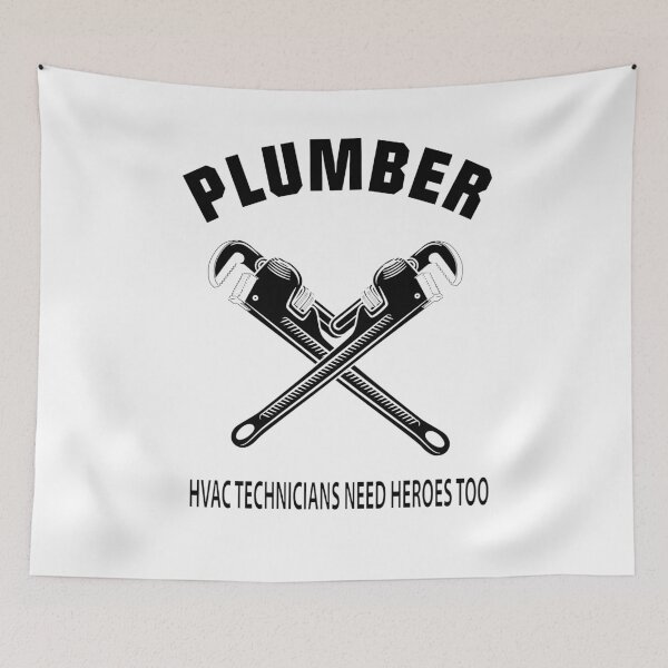 Item preview, plumber because hvac technicians need heroes too designed and sold by hicham4you.