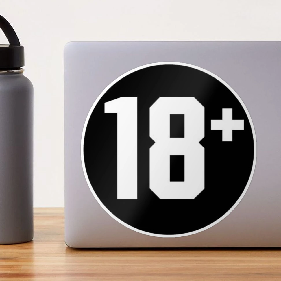 Age18+  Sticker for Sale by dmitrymv13 | Redbubble