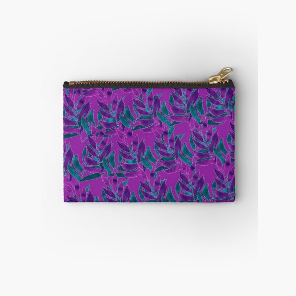 Item preview, Watercolour leaves -violet and turquoise  designed and sold by Artbylees.