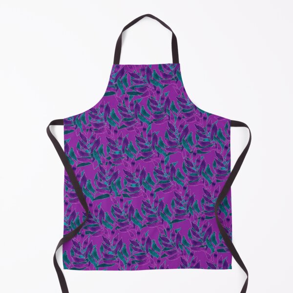Item preview, Watercolour leaves -violet and turquoise designed and sold by Artbylees.