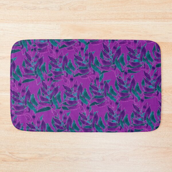 Item preview, Watercolour leaves -violet and turquoise  designed and sold by Artbylees.