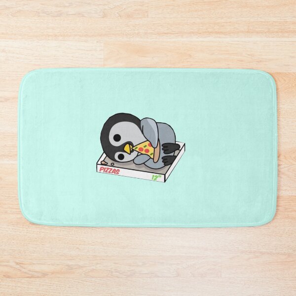 Item preview, Kawaii penguin eats pizza designed and sold by HappyDays-.