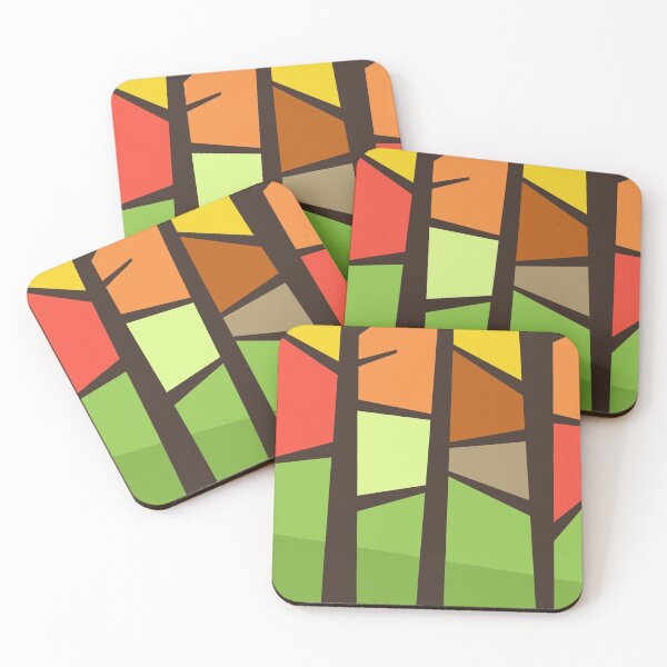 Item preview, Wallposters Colored trees designed and sold by PicForHome.