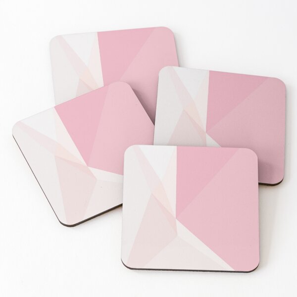 Item preview, Cream pink feminine geometric pattern designed and sold by Joie-et-Poesie.