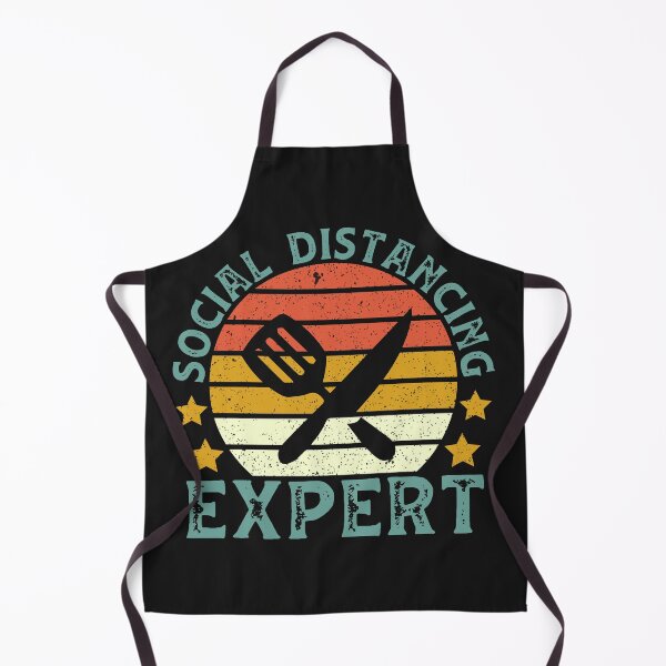 Item preview, Cooking Retro Social Distancing Expert designed and sold by DreamColor.
