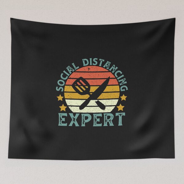 Item preview, Cooking Retro Social Distancing Expert designed and sold by DreamColor.