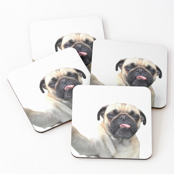 Item preview, Pug Selfie designed and sold by DoodleDashCollective.