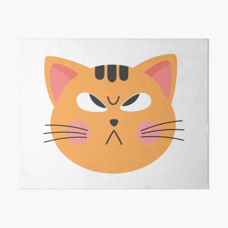 Angry Cat Emoji Art Board Print for Sale by Luke Thornton