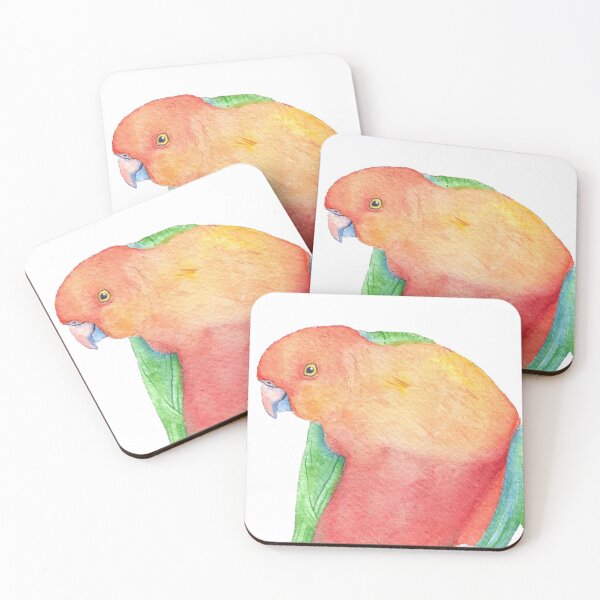 Item preview, Watercolor Australian King Parrot painting designed and sold by L'Atelier Oranjade.
