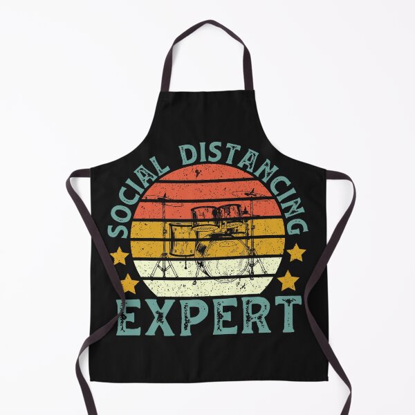 Item preview, Vintage Retro Drummer Social Distancing Expert designed and sold by DreamColor.