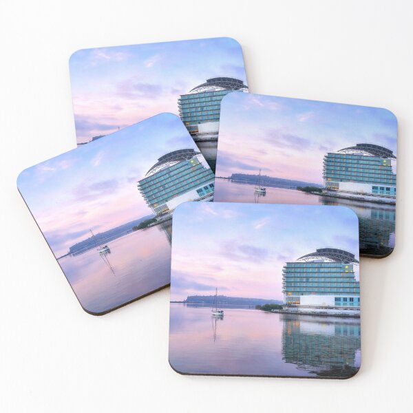 Item preview, Sunrise over Cardiff Bay and St David's Spa and Hotel designed and sold by VnGphoto.