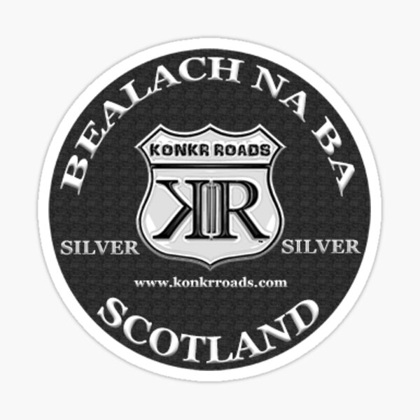 Item preview, Konkr Roads Bealach Na Ba Scotland TourTag Helmet Decal designed and sold by KonkrRoads.