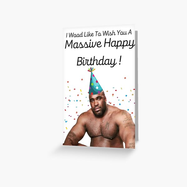 barry wood happy birthday card gifts Greeting Card