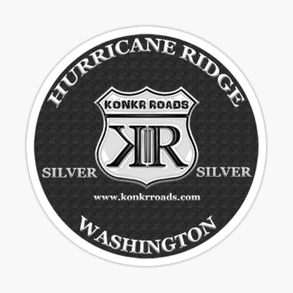 Item preview, Konkr Roads Hurricane Ridge Washington TourTag Helmet Decal designed and sold by KonkrRoads.