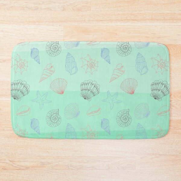 Item preview, Seashells Pattern - Aesthetic Mint green color - Sea life themed cute designed and sold by Sajuade.