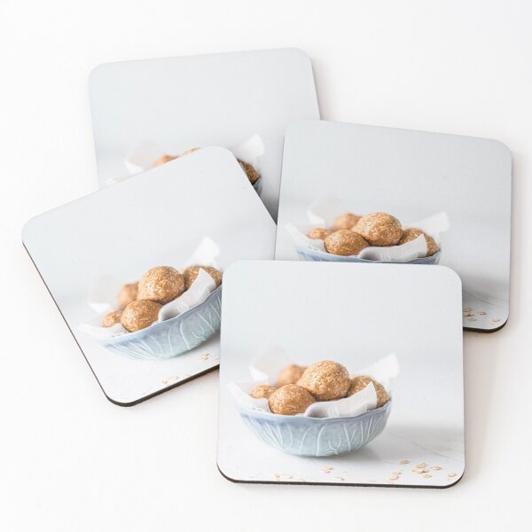 Item preview, Peanut Apple And Raisin Oat Balls, Food Photography Cuisine Print, Morning Energy Breakfast, Natural Light, Oatmeal Granola Homemade Snack designed and sold by radub85.