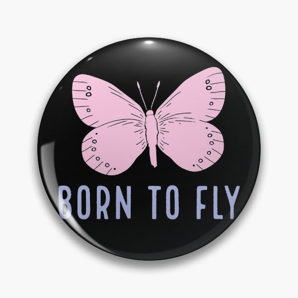 Item preview, Butterfly Design Born To Fly (V2) designed and sold by sleepymatching.