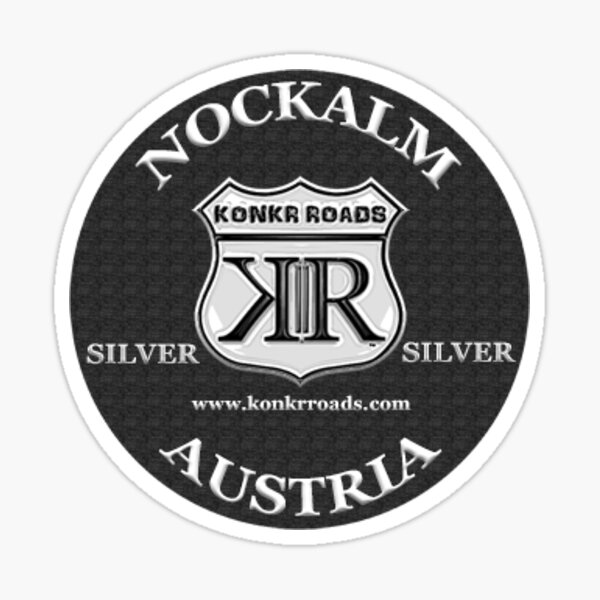Item preview, Konkr Roads Nockalm Road Austria TourTag Helmet Decal designed and sold by KonkrRoads.