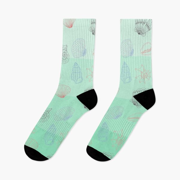Item preview, Seashells Pattern - Aesthetic Mint green color - Sea life themed cute designed and sold by Sajuade.