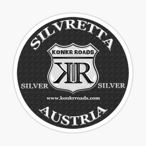 Item preview, Konkr Roads Silvretta Strasse Austria TourTag Helmet Decal designed and sold by KonkrRoads.