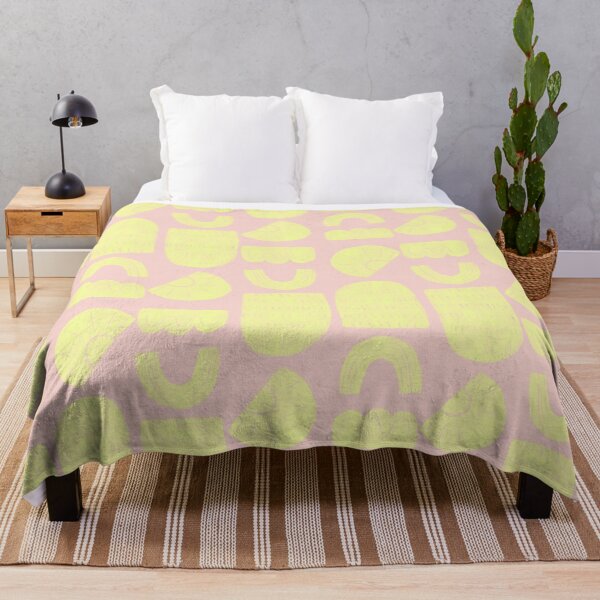 Item preview, Pink and Neon Yellow Boho Abstract Symbols Pattern designed and sold by Gallerisa.