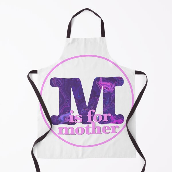 Item preview, Purple letter M is for mother monogram designed and sold by AMSonArt.